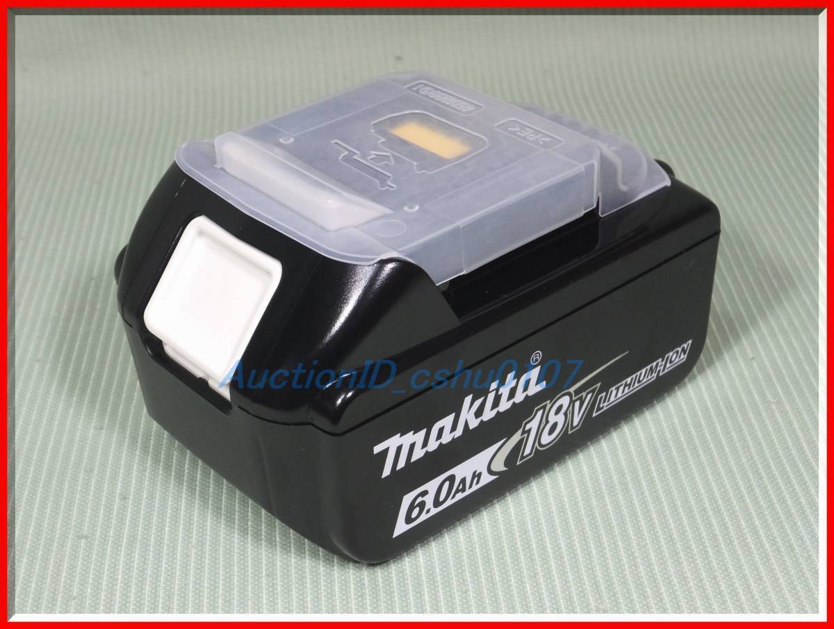 ★＜送料520円～新品未使用・即決＞Makita マキタ 純正バッテリー 18V×6.0Ah 【BL1860B】 ＊マーク、飛行機マーク付★N44aの画像3