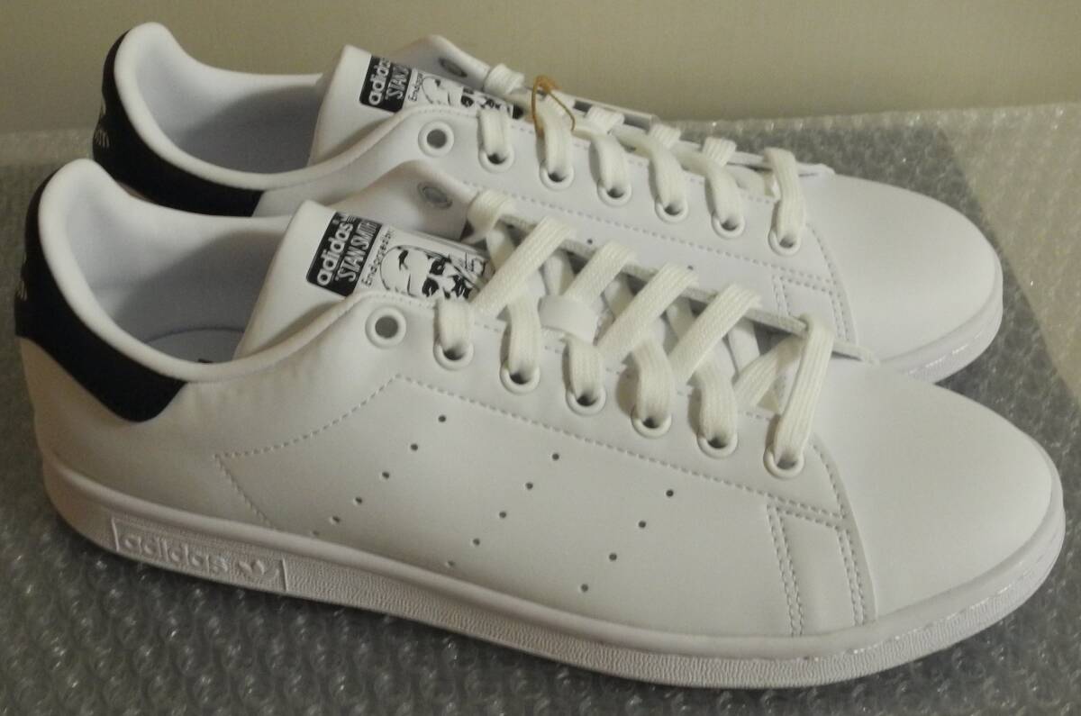  почти новый товар Stansmith 2021 год производства JP27.5cm белый × темно-синий FX5501 adidas stansmith белый × темно-синий популярный стандартный модель primegreen