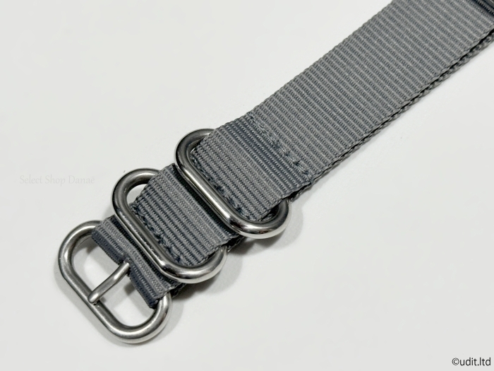  rug width :20mm NAT O-ring strap gray nylon belt military fabric wristwatch belt 