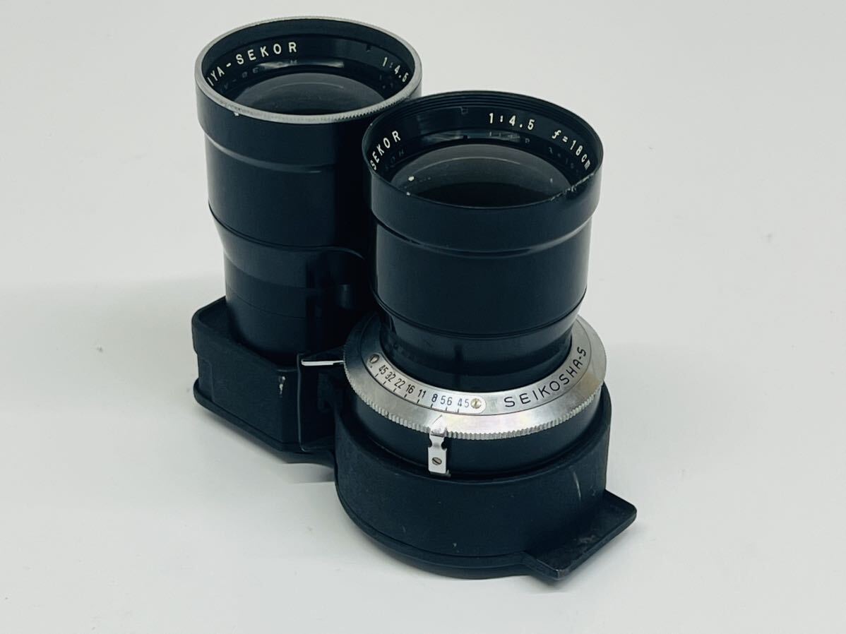 ★MAMIYA-SEKOR レンズ 2眼レンズ f4.5 180mm 現状品 管理番号03191