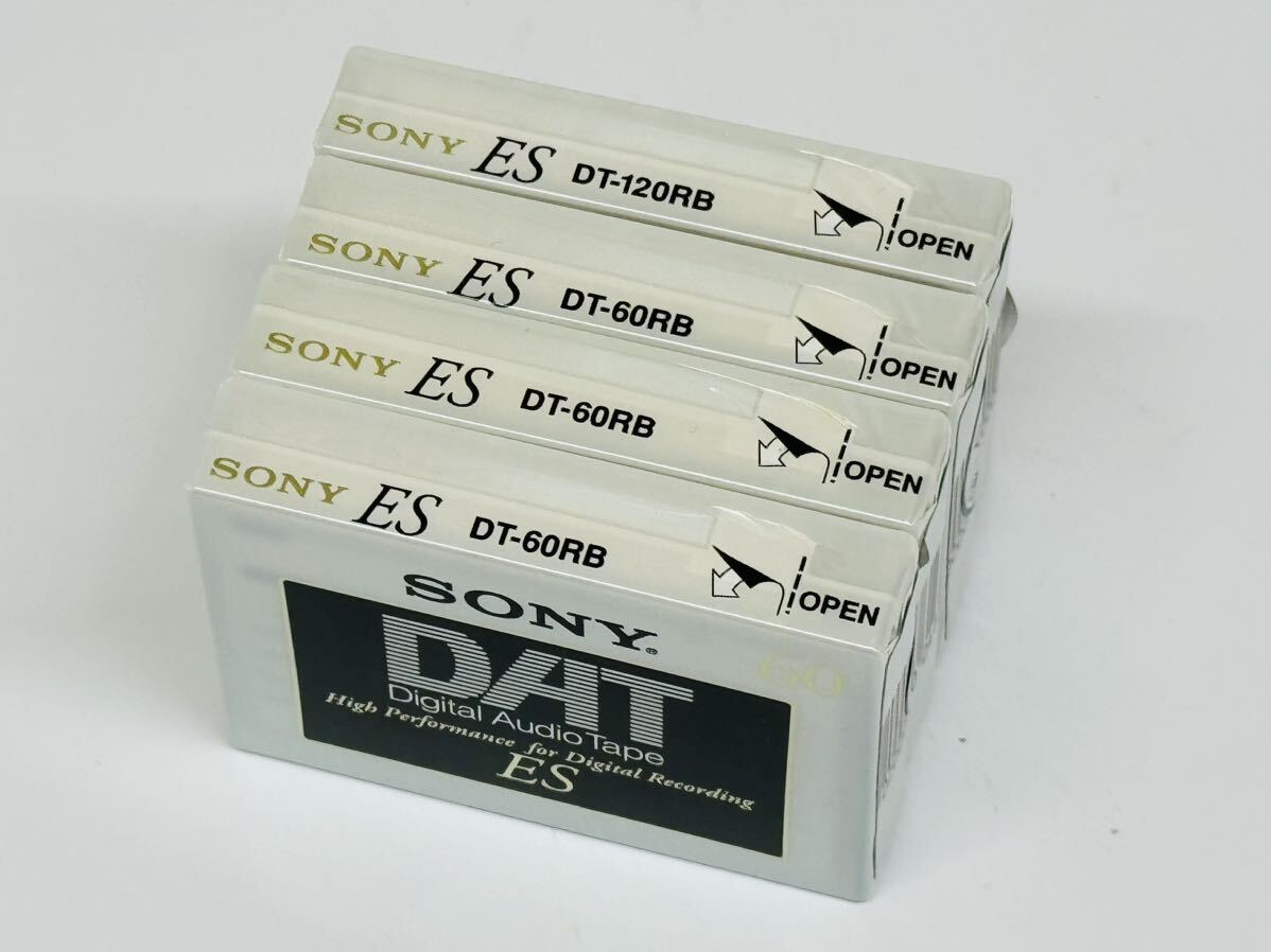 ★【希少】SONY ソニー DT-60RB DT-120RB ESシリーズ DATテープ 合計4本まとめ 未使用品 管理番号04010の画像3