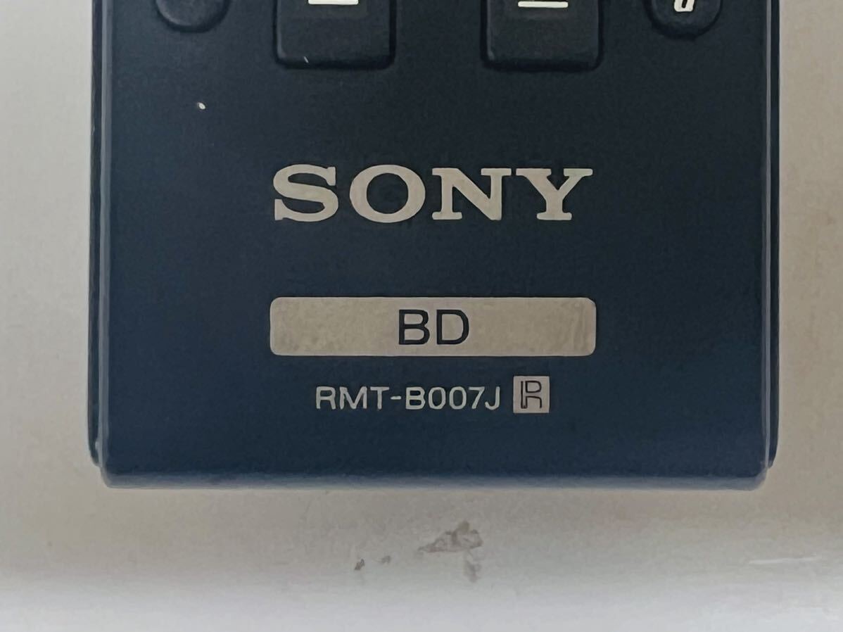 ★SONY ソニー BDレコーダー用リモコン リモコン RMT-B007J 赤外線確認済み 管理番号04017の画像2