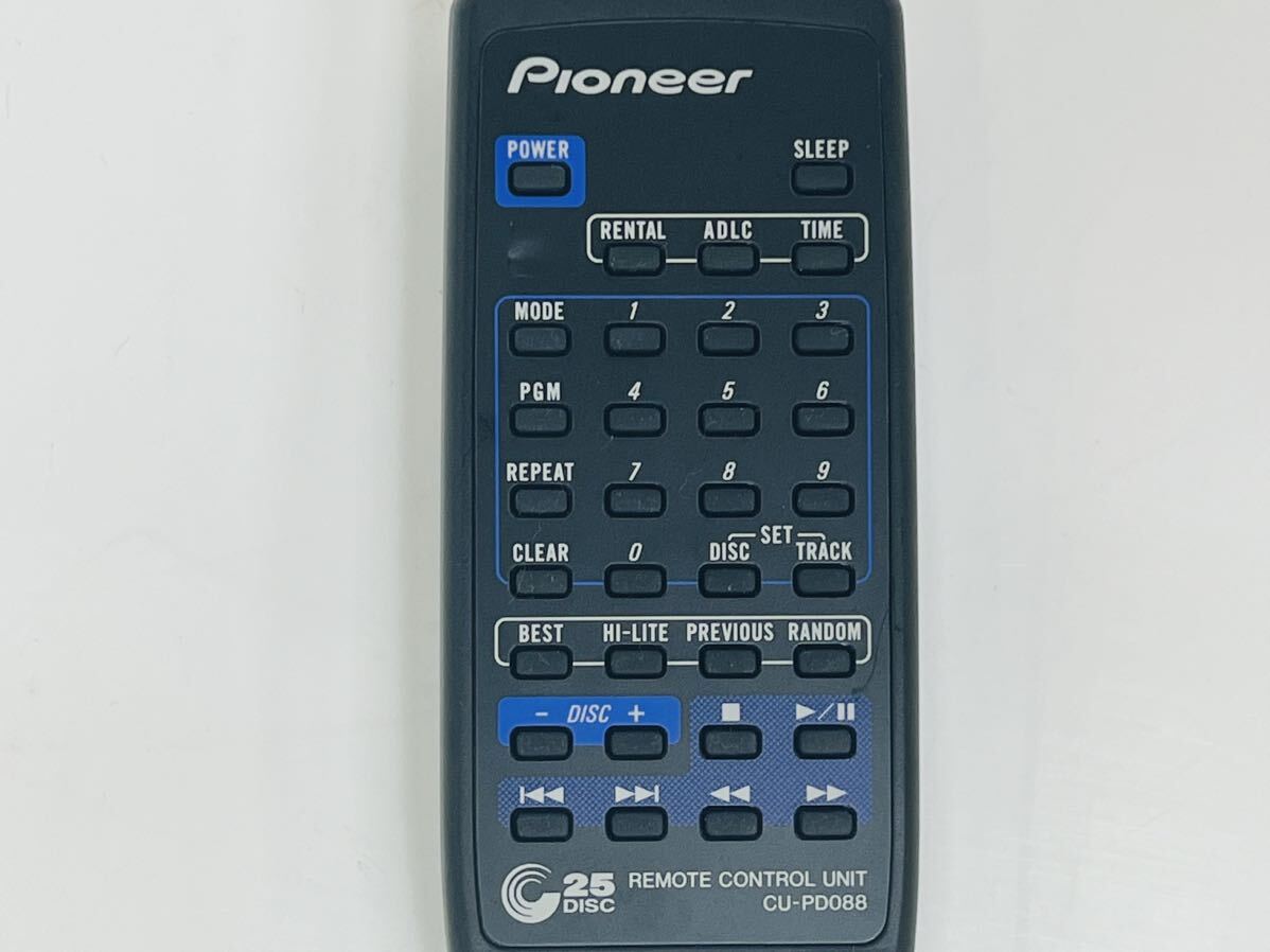 ★Pioneer パイオニア オーディオリモコン リモコン CU-PD088 赤外線確認済み 管理番号04057_画像3