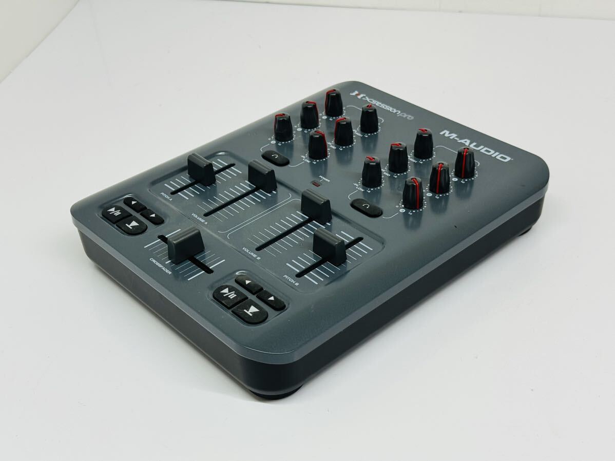 ★M-AUDIO X-SESSION PRO USB MIDI DJ MIXER 通電確認のみ 現状品 管理番号04224