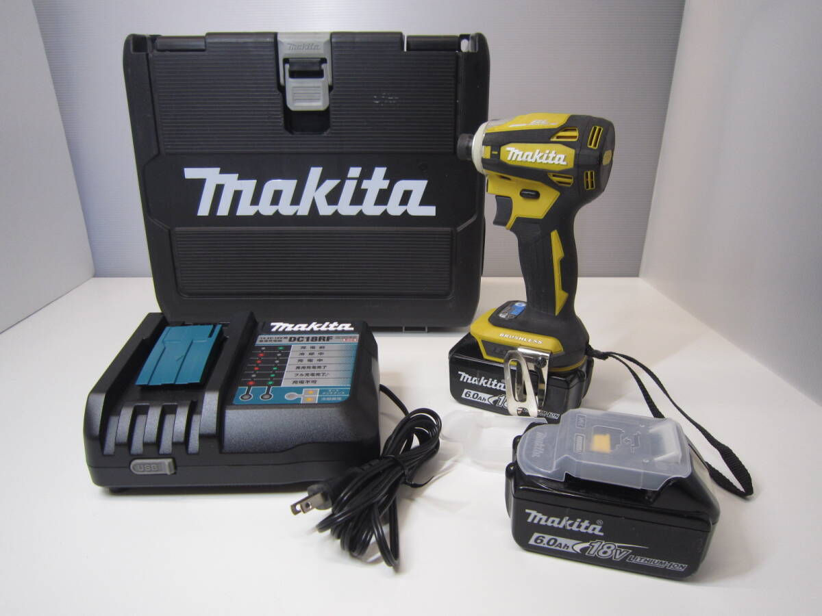 マキタ(makita) 18V 充電式インパクトドライバ TD172D 6.0Ah バッテリー 充電器 2個 ケース