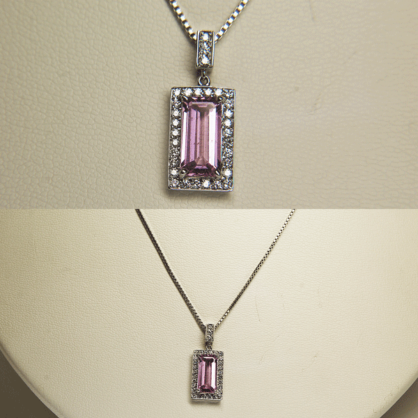 ＰＴ850/900　ピンクサファイア　ダイヤ　ネックレス　2.94ｃｔ
