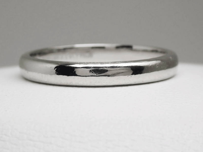 ティファニー リング 指輪 クラシックバンド ウェディング 幅約3ｍｍ PT950 15.5号 TIFFANY&Co. 結婚指輪 中古　送料無料！！_画像2