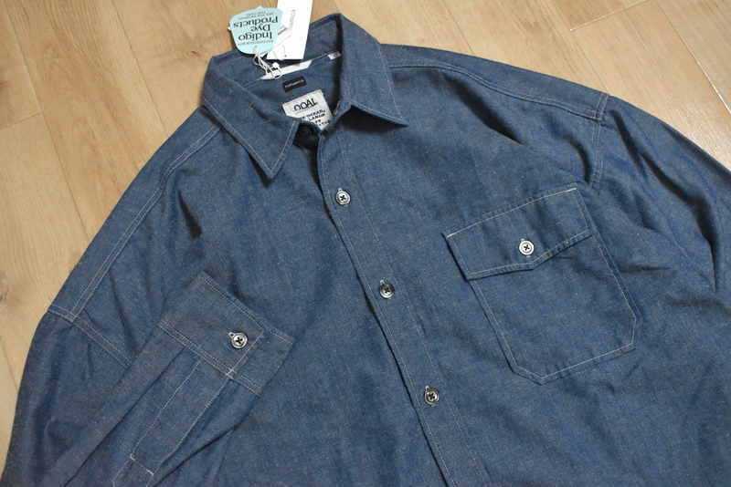 【送料無料】新品 nanamica ナナミカ Chambray CPO Shirt Jacket M ナナミカ SUAS342 インディゴ シャツジャケットの画像3