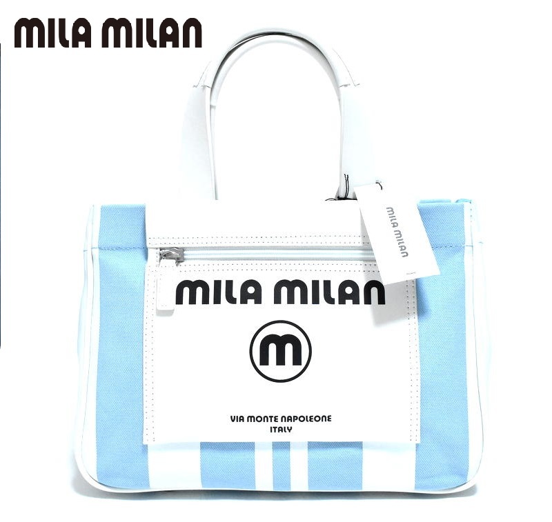 【送料無料】新品 mila milan ミラ・ミラン ''ミーチョ'' B5サイズ ドライビングトートバッグ 260501 IKETEI イケテイの画像2