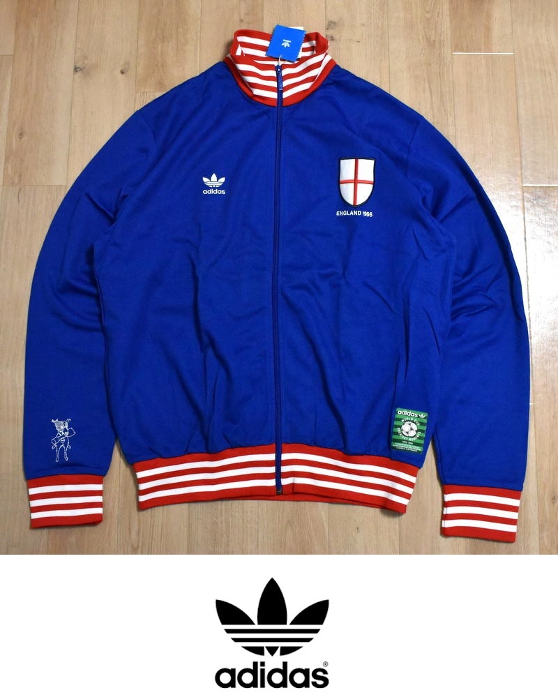 00s W杯記念adidas トラックジャケット サッカー イングランド代表 デッドストック】新品 adidas イングランド代表 W杯 復刻