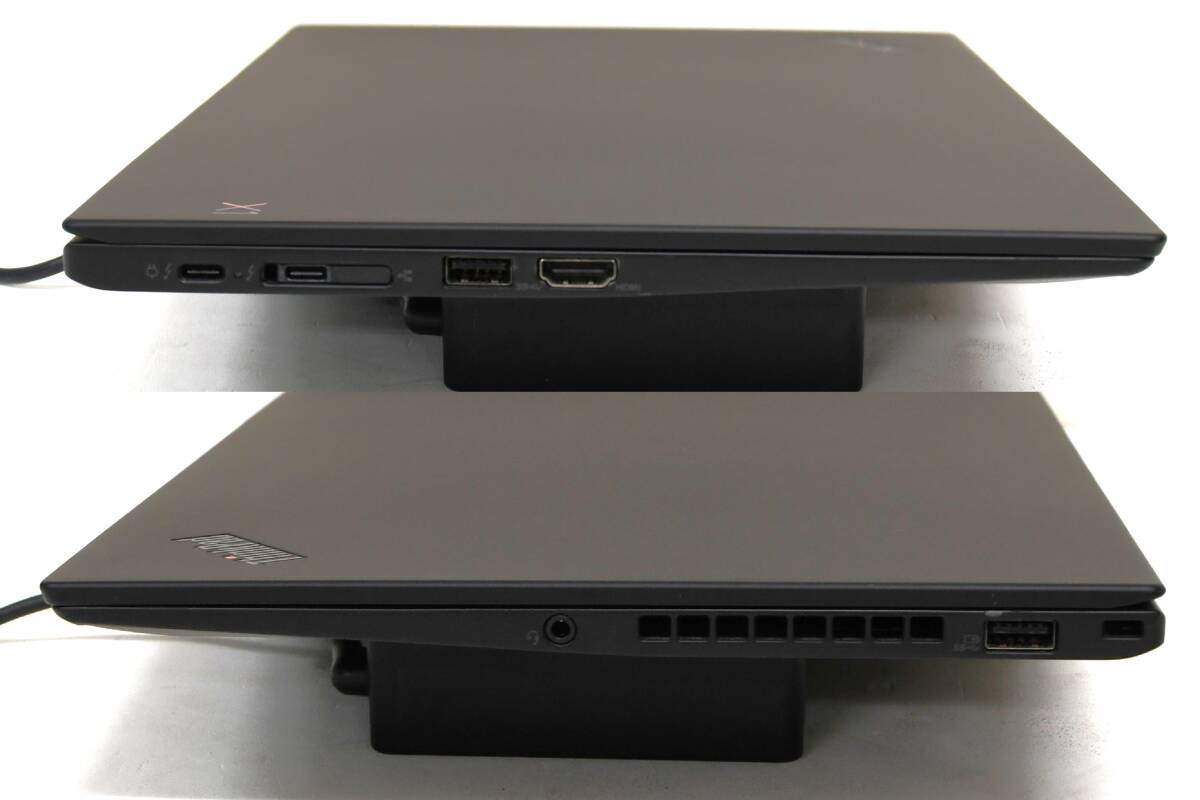 モバイルノート Core i7-8650U ThinkPad X1 Carbon 6th SIMフリー LTE 14型 HDR WQHD液晶 16GB SSD256GB HDMI Windows11 Office2021_側面の状態です