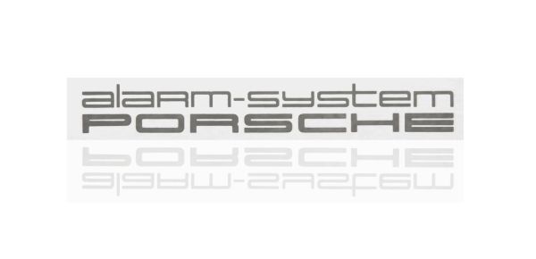 ポルシェ純正 アラーム ステッカー(内貼) 2枚set PORSCHE alarm-system 911 ナロー 空冷 セキュリティ ボクスター ケイマンの画像2