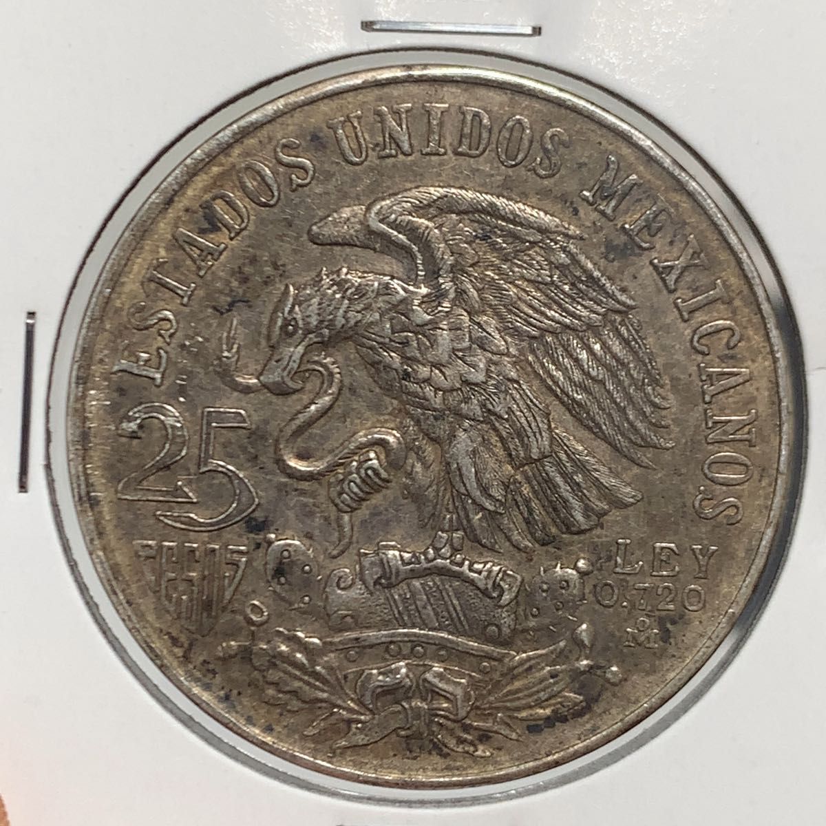 メキシコオリンピック　25ペソ銀貨
