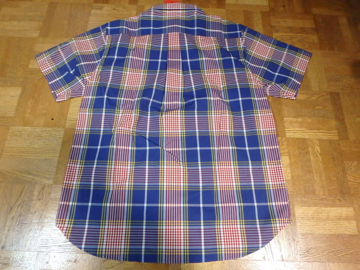 ★MONTURA モンチュラ〓MQCGJ1X GARDA PIUMA S/S SHIRTS 半袖チェックシャツ〓 L 新品 ネイビー系 日本製_画像2