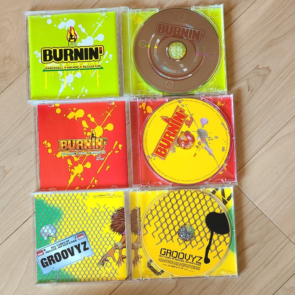 BURNIN GROOVYZ 3枚セット　ダンスホール　HIP HOP REGGETON R&B　コンピレーション