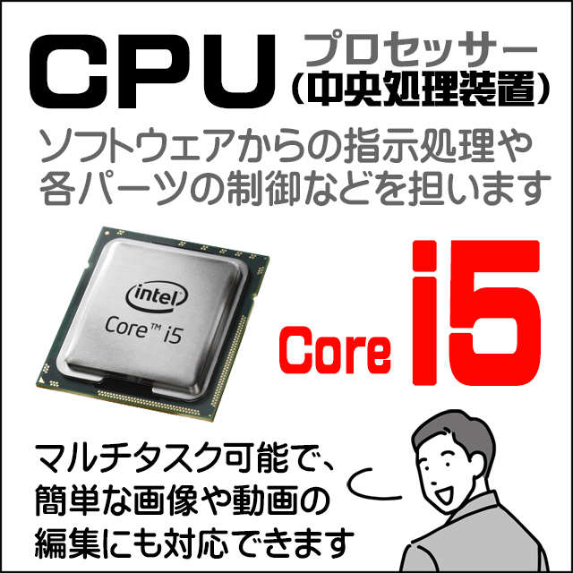 Panasonic Let's note CF-SZ6 | 中古ノートパソコン Windows11-Pro Core i5 第7世代 メモリ8GB SSD512GB WEBカメラ DVDドライブ 無線LAN_画像2