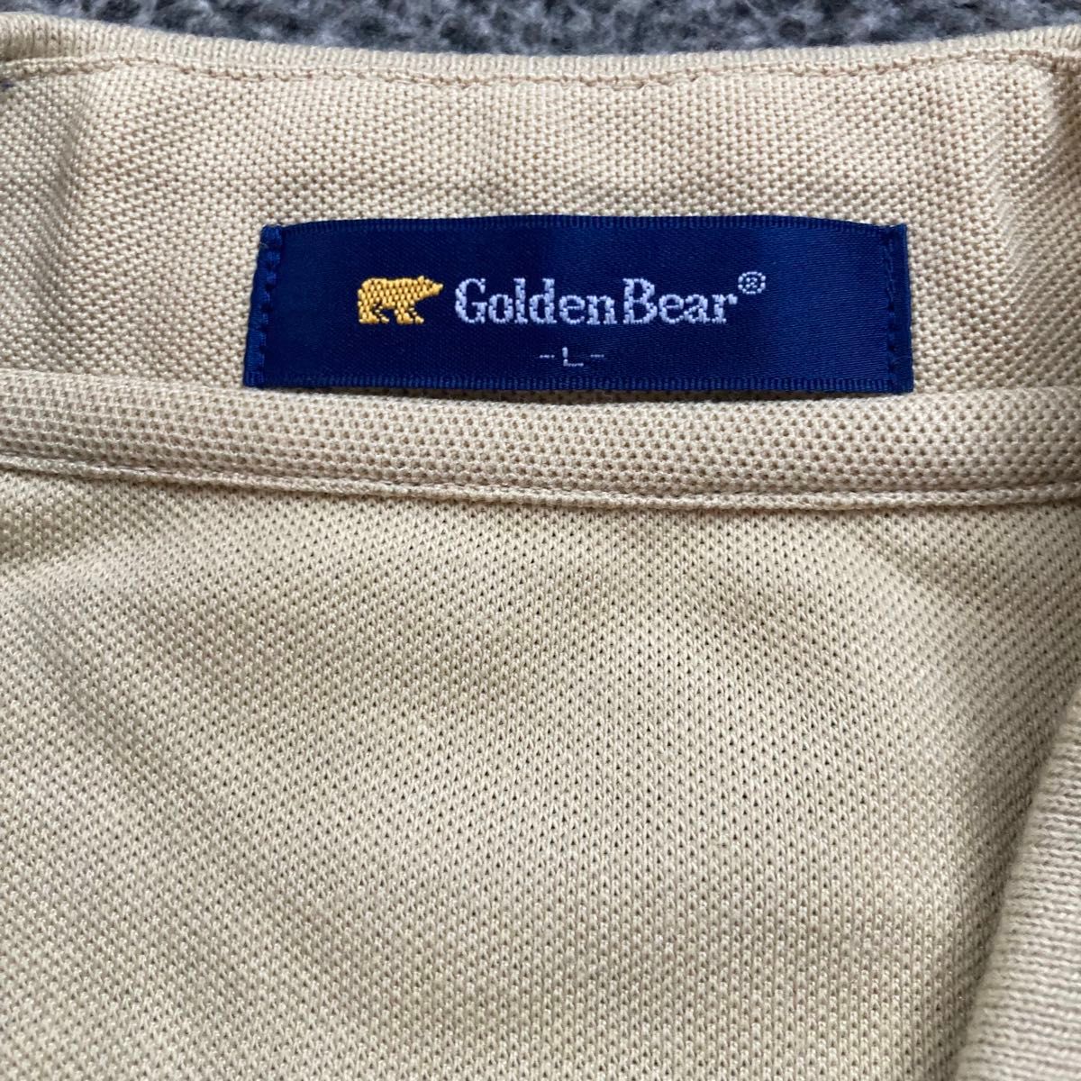 新品　ゴールデンベア　golden bear　メンズ　ポロシャツ　Lサイズ　オシャレ　 ゴルフ トップス 半袖ポロシャツ