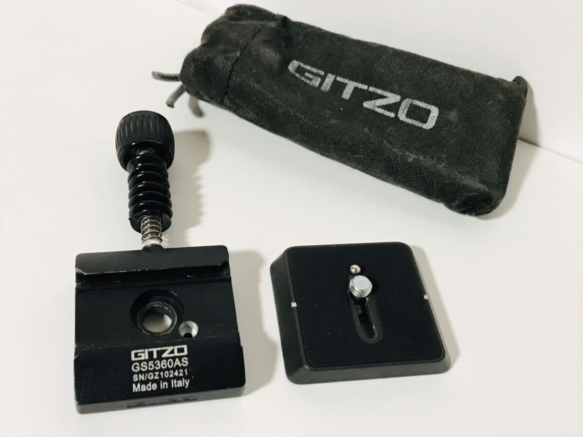 GITZO GS5360AS ジッツオ アルカスタイルクイックリリースアダプター 雲台 動作未確認 ジャンク_画像1