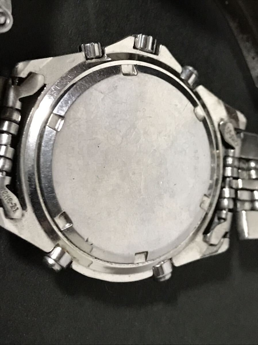 希少品 SEIKO 7T32-7C70 長野オリンピックモデル chronograph クロノグラフ セイコー 腕時計 メンズウォッチ ジャンク ⑦の画像7