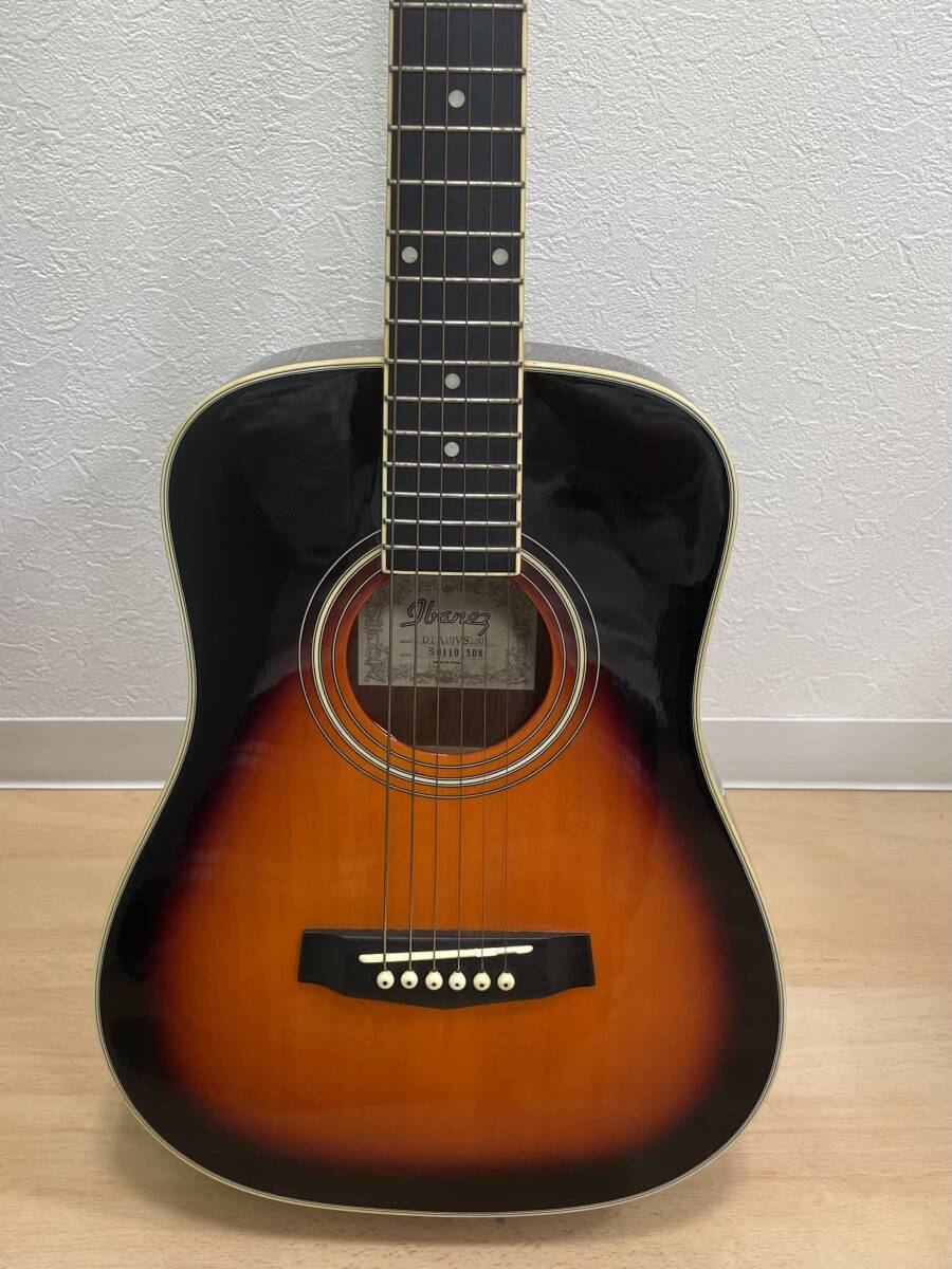 【7645】中古品 Ibanez DAYTRIPPER アイバニーズ アコースティックギター アコギ DTA10VS1301 現状品 長期保管品_画像3