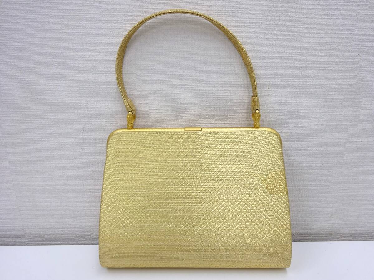 ** kimono small articles bag * zori set gold . head office gold wasi seal Tokyo quality product gold color **