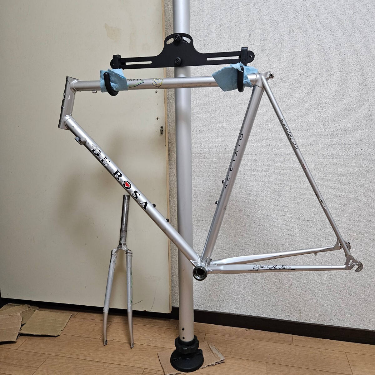 割とレア!! DE ROSA DYNAMIC ACCIAIO デローザ　ダイナミック　アッチャイオ　鉄フレーム　size 550 ロード　クラシック　イタリア