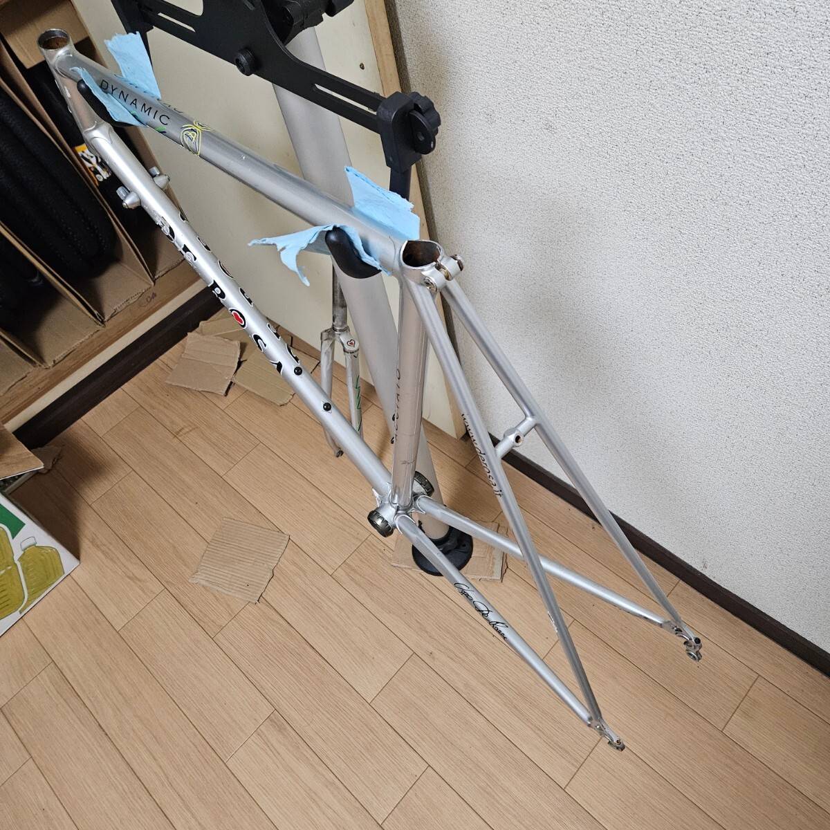 割とレア!! DE ROSA DYNAMIC ACCIAIO デローザ　ダイナミック　アッチャイオ　鉄フレーム　size 550 ロード　クラシック　イタリア