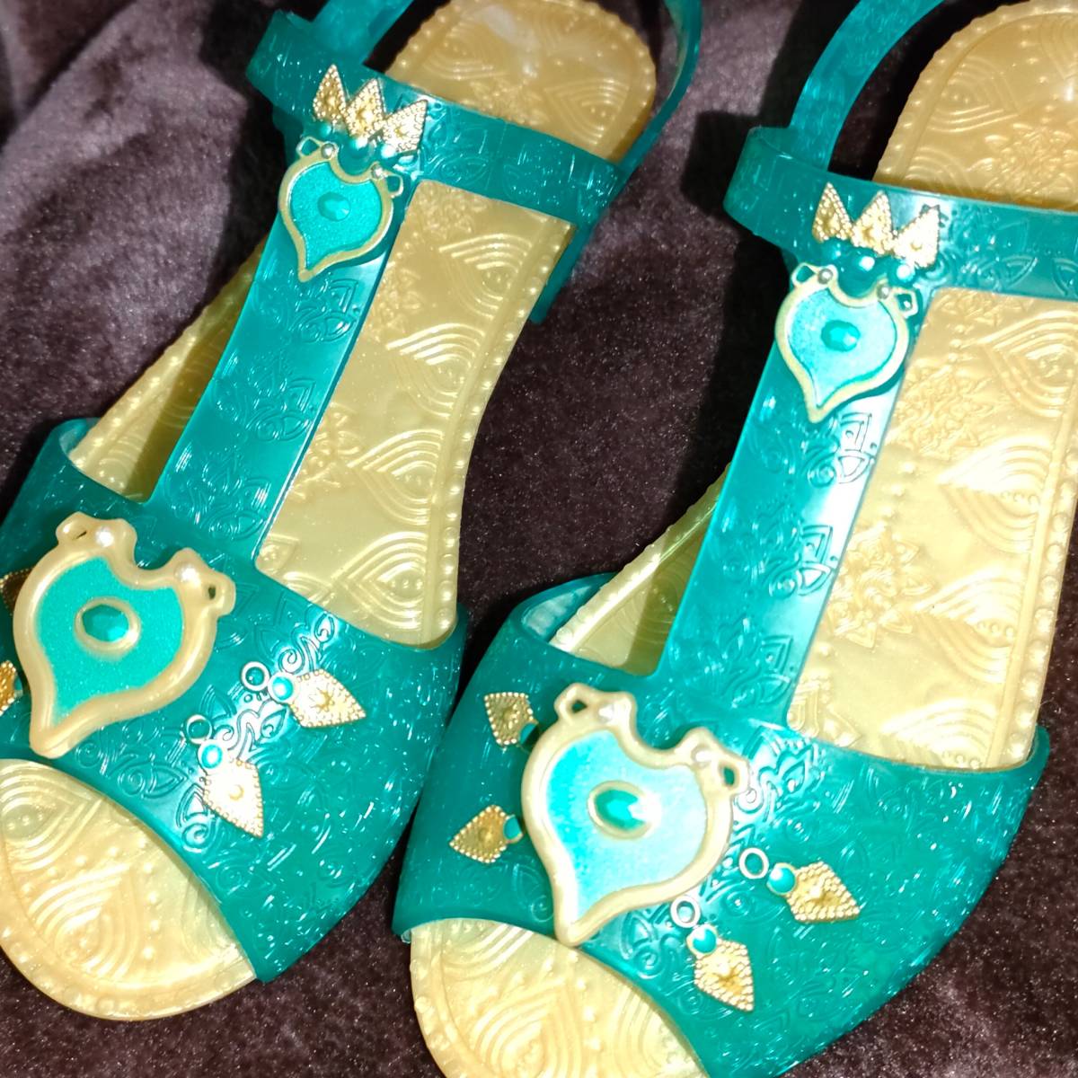  Disney фотография версия Aladdin за границей ограничение жасмин Deluxe Royal аксессуары комплект детский Kids становится .. костюмированная игра сандалии обувь 
