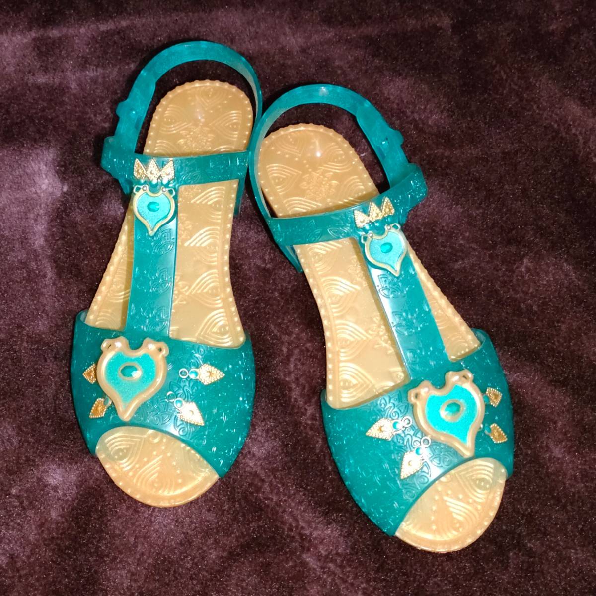  Disney фотография версия Aladdin за границей ограничение жасмин Deluxe Royal аксессуары комплект детский Kids становится .. костюмированная игра сандалии обувь 