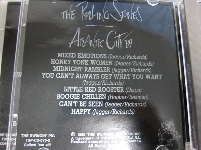 The Rolling Stones ローリングストーンズ / Atlantic City ‘89 3CD / Live at Atlantic City, New York 　TSPレーベル_画像4