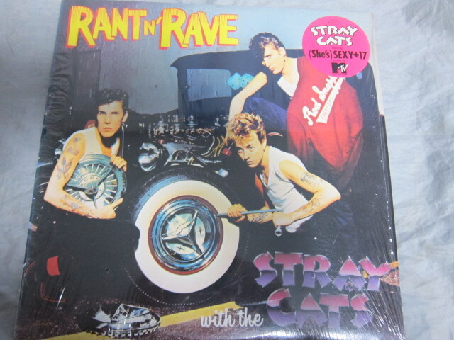 US盤オリジナルLP　シュリンク付 STRAY CATS ストレイ・キャッツ RANTN' RAVE セクシー１７_画像1