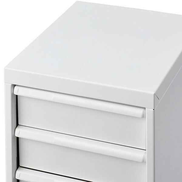 書類 整理 分類ケース A4サイズ収納 スチール製 書類ケース ( カラートレー 白 18段 棚 フロアケース マット加工 ホワイト 日本製 92706_画像4