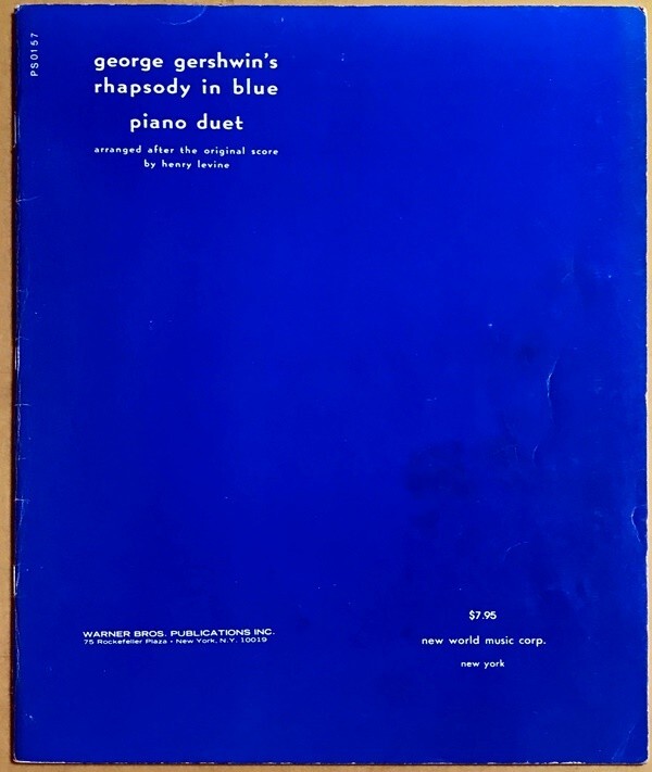 ガーシュイン ラプソディ・イン・ブルー (ピアノ連弾) 輸入楽譜 gershwin rhapsody in blue piano duet 洋書の画像1
