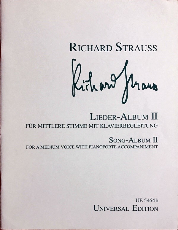 シュトラウス 歌曲集 第1-3巻 (中声用) 独語・英語 輸入楽譜 R.STRAUSS Lieder-Album Bd.1-3 声楽 ヴォーカル 洋書_画像3