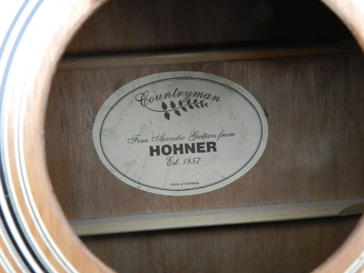 HOHNER / ホーナー アコースティックギター ブラウン系 ジャンク品[B084H406]_画像9
