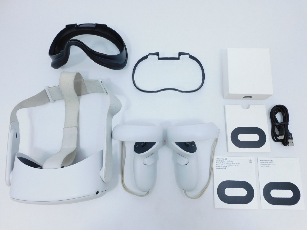  all-in-one VR headset Meta oculus Quest 2 128GB [899-00183-02] & Elite strap set secondhand goods [B092T043]