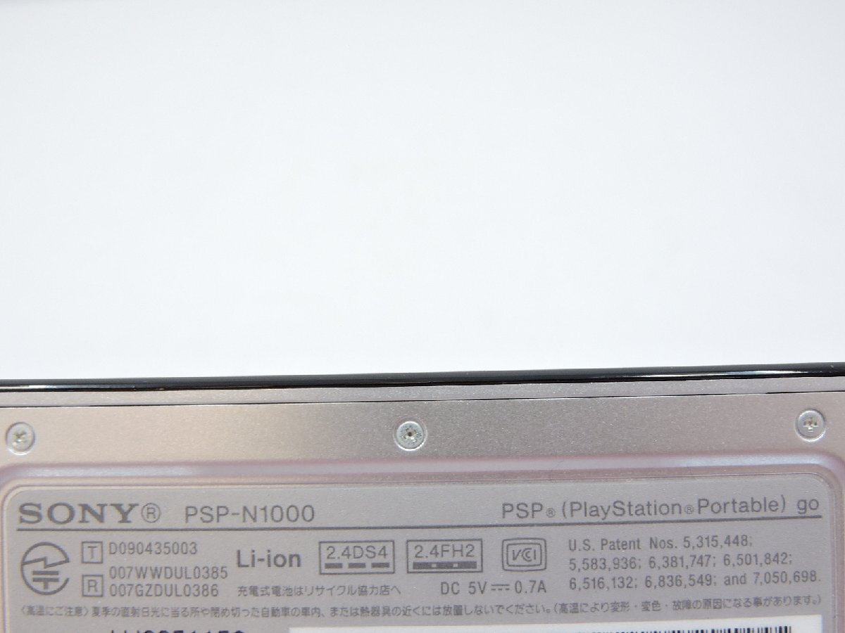 SONY PlayStation Portable go / PSP go 本体 16GB PSP-N1000PB ピアノブラック ジャンク品[B038I120]の画像10