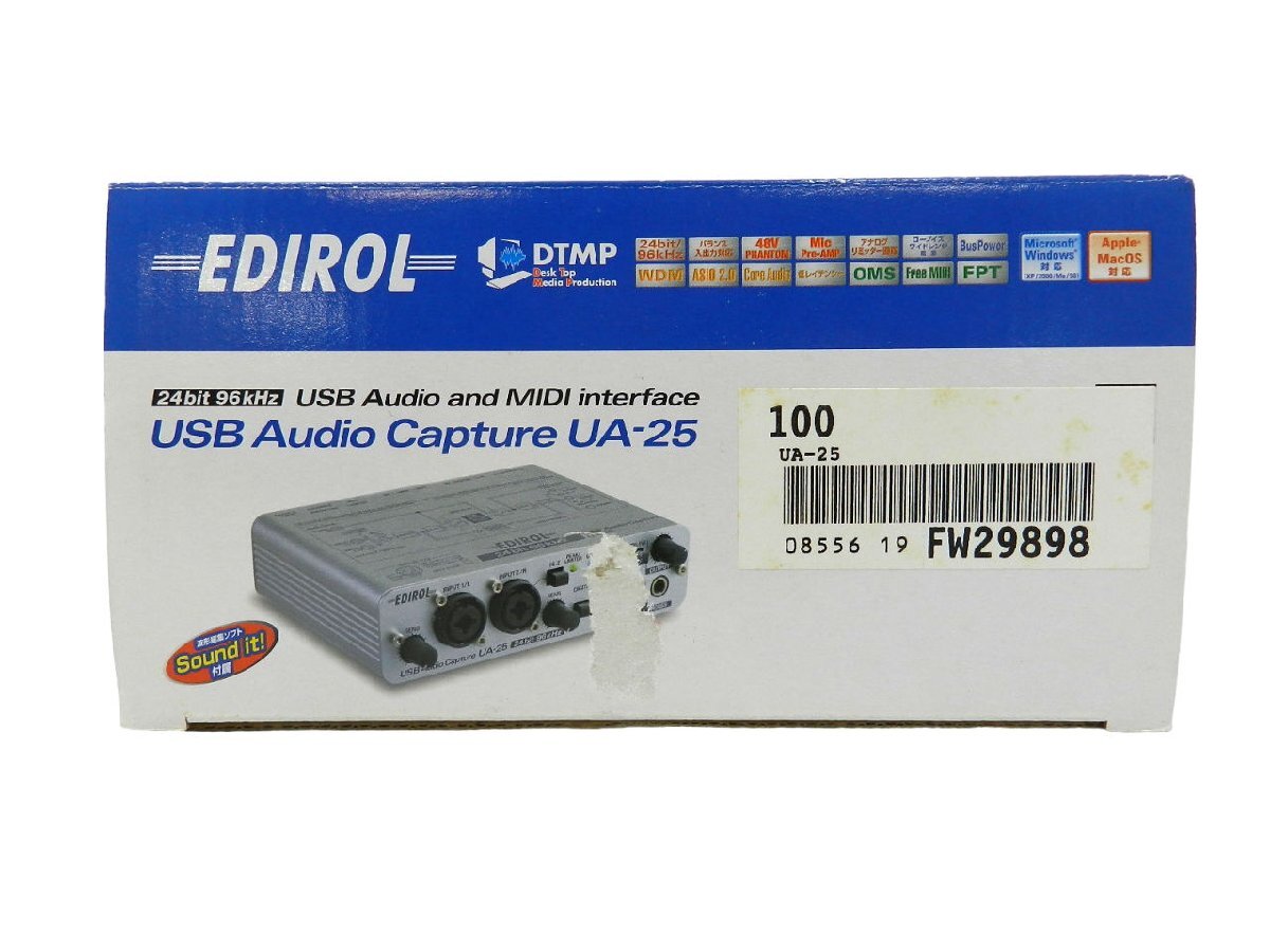 Roland / ローランド EDIROL USB Audio Capture UA-25 MIDIオーディオインターフェース 中古品[B088H425]の画像7