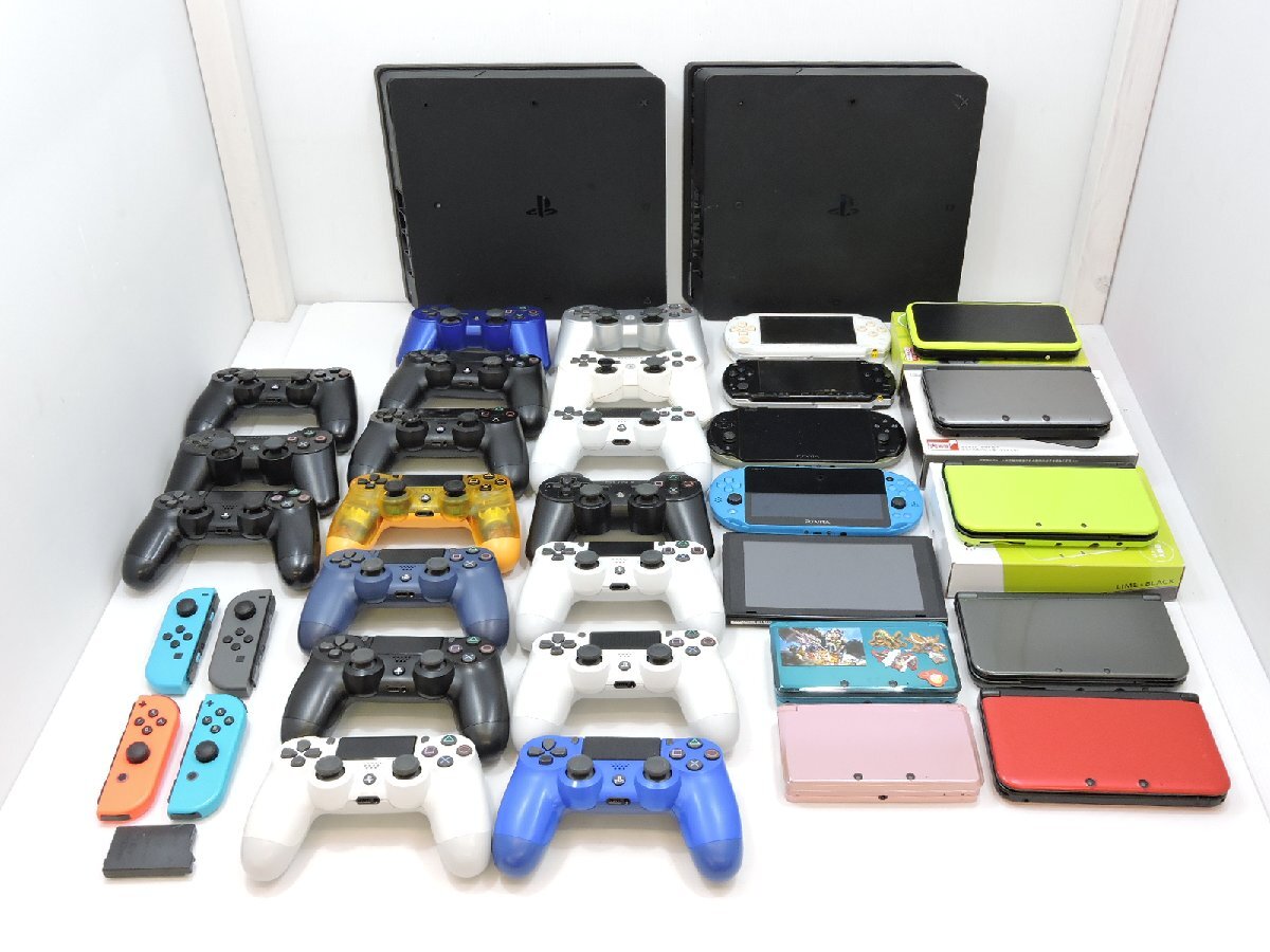 PS4 CUH-2000B CUH-2200A / Switch XAJ- / 3DS / 2DS LL / PSVITA 他 本体 + コントローラー ジョイコン まとめ ジャンク品[B042I148]_画像1