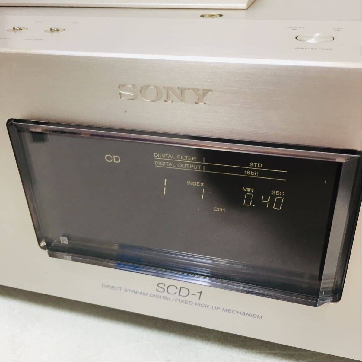  operation verification settled SONY Sony SCD-1 SACD player with stabilizer SACD. firmly operation does. 0310