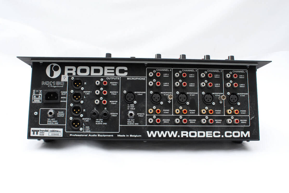 状態良いです RODEC MX180 Original ミキサー ロデック ベルギー製 元箱も付属します。 0218