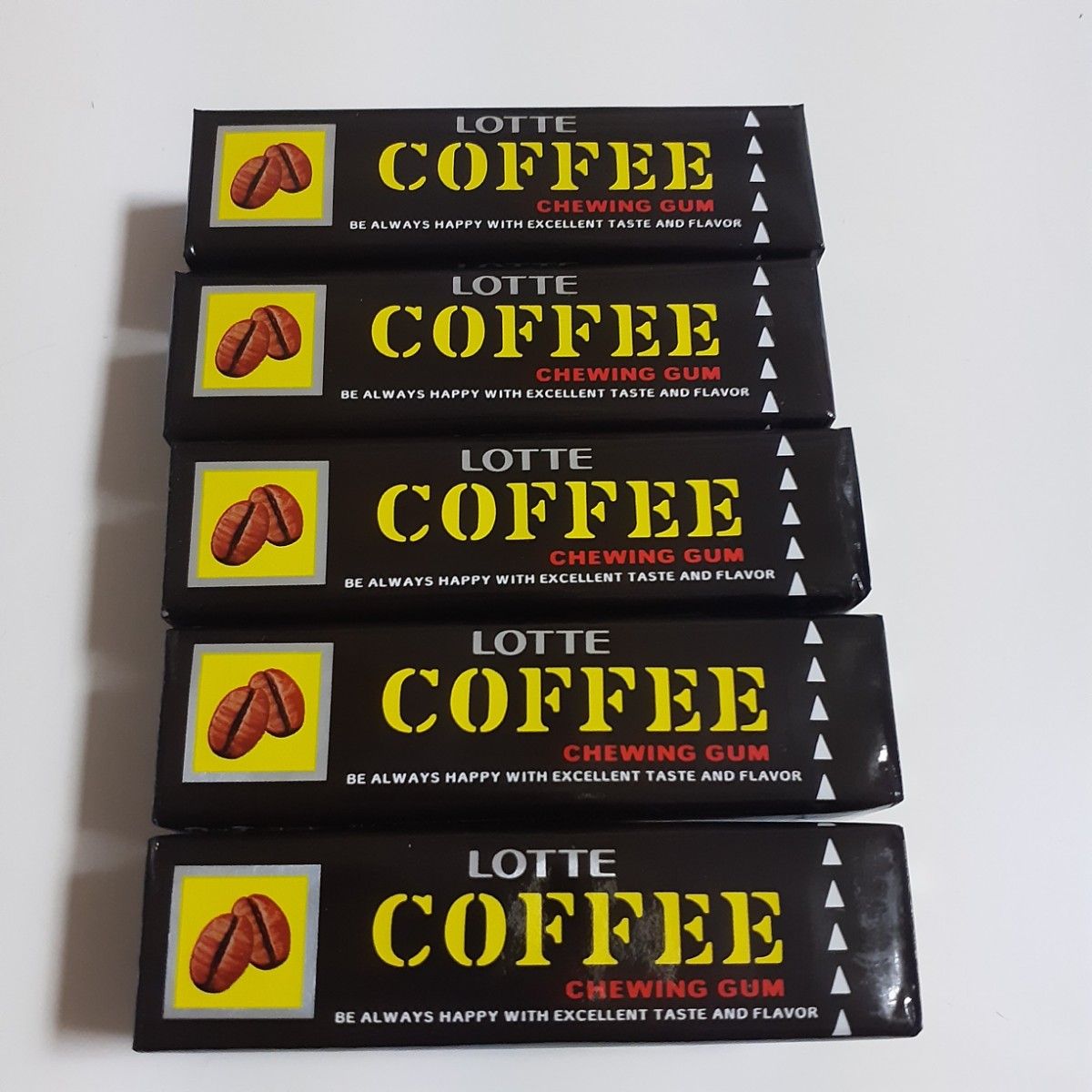 【５本セット】ロッテ LOTTE コーヒーガム 復刻版 板ガム