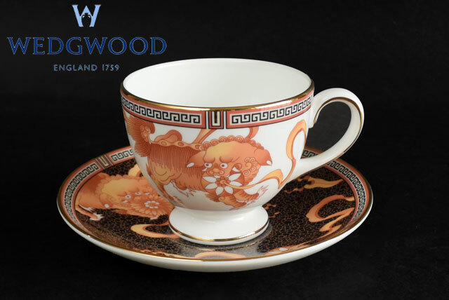 【茶】Wedgwood DYNASTY ウェッジウッド ダイナスティ カップ＆ソーサーの画像1