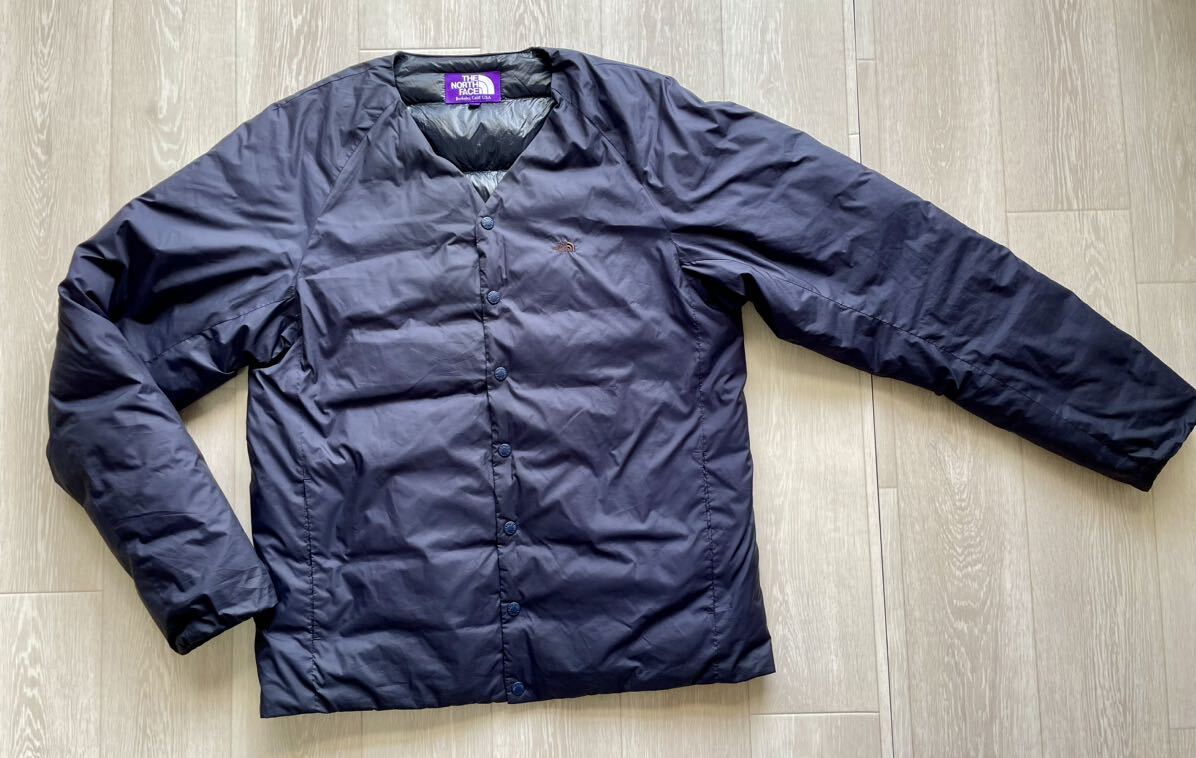  beautiful goods THE NORTH FACE PURPLE LABEL North Face purple lable down inner cardigan navy M light electron 