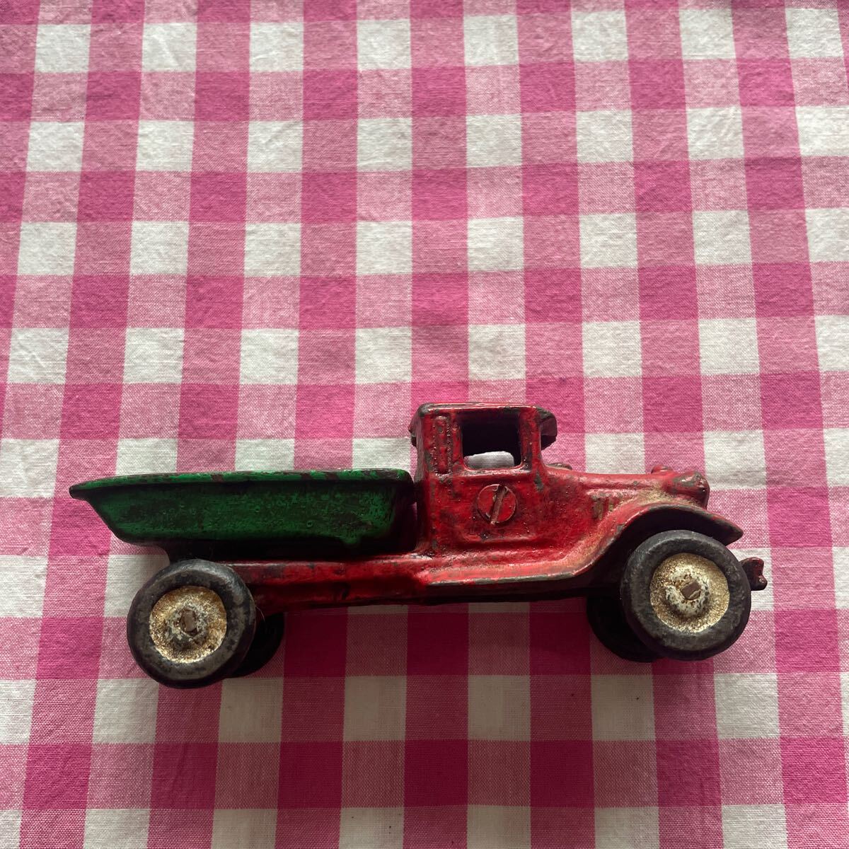  minicar iron made antique manner ornament Showa Retro Mini truck 