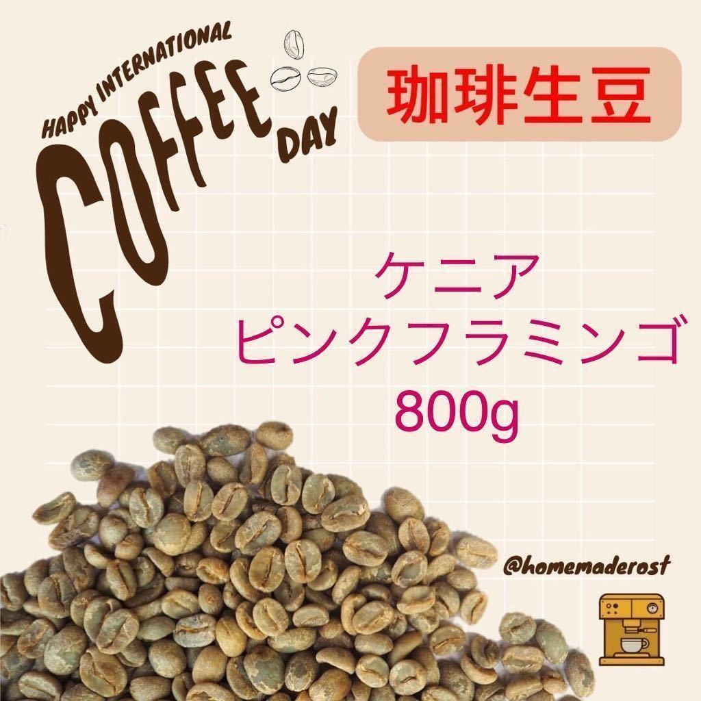 コーヒー生豆 ケニアピンクフラミンゴ800gの画像1