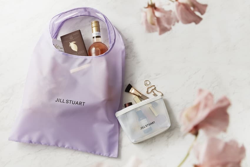 ゼクシィ JILL STUART ジルスチュアート エコバッグ＆ポーチ 2点SET 2024年6月号 付録 限定 トートバッグ JILLSTUART マルチケース_画像1