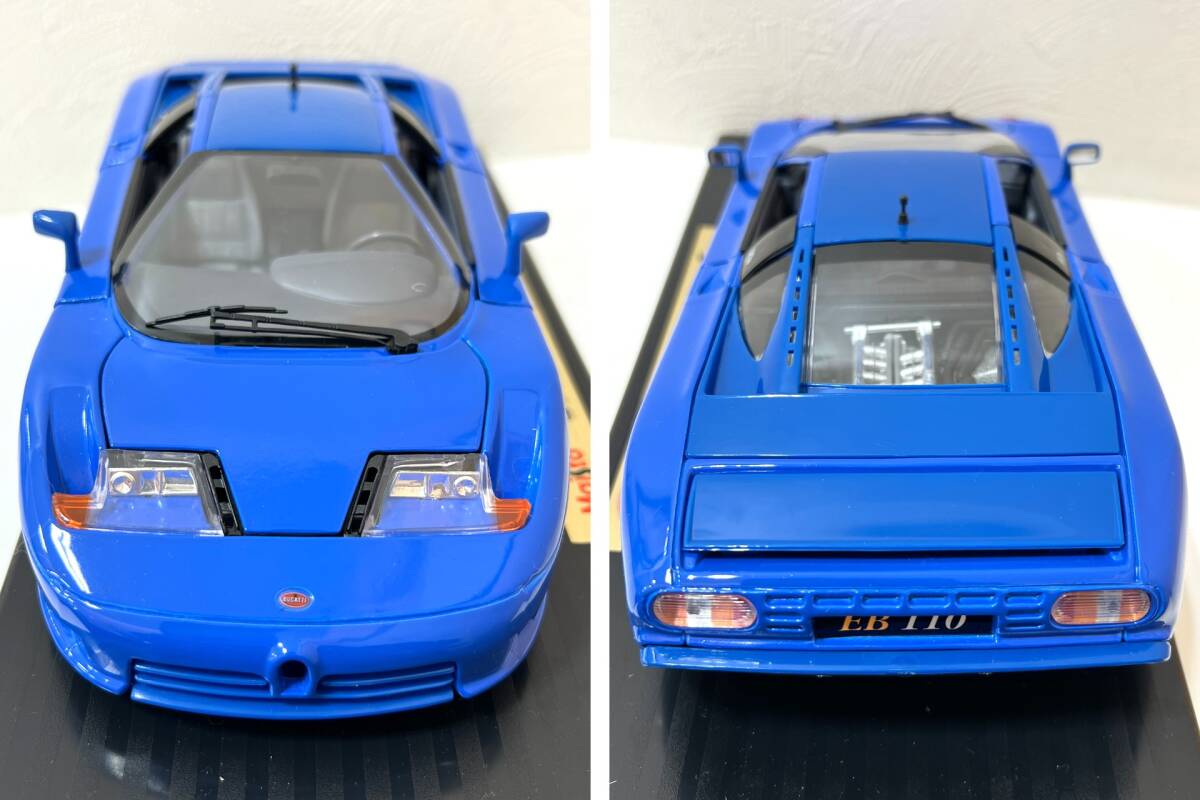 ☆ Maisto マイスト 1/18 BUGATTI ブガッティ EB110 (1992) Special Edition ダイキャストモデル 管HFAの画像6