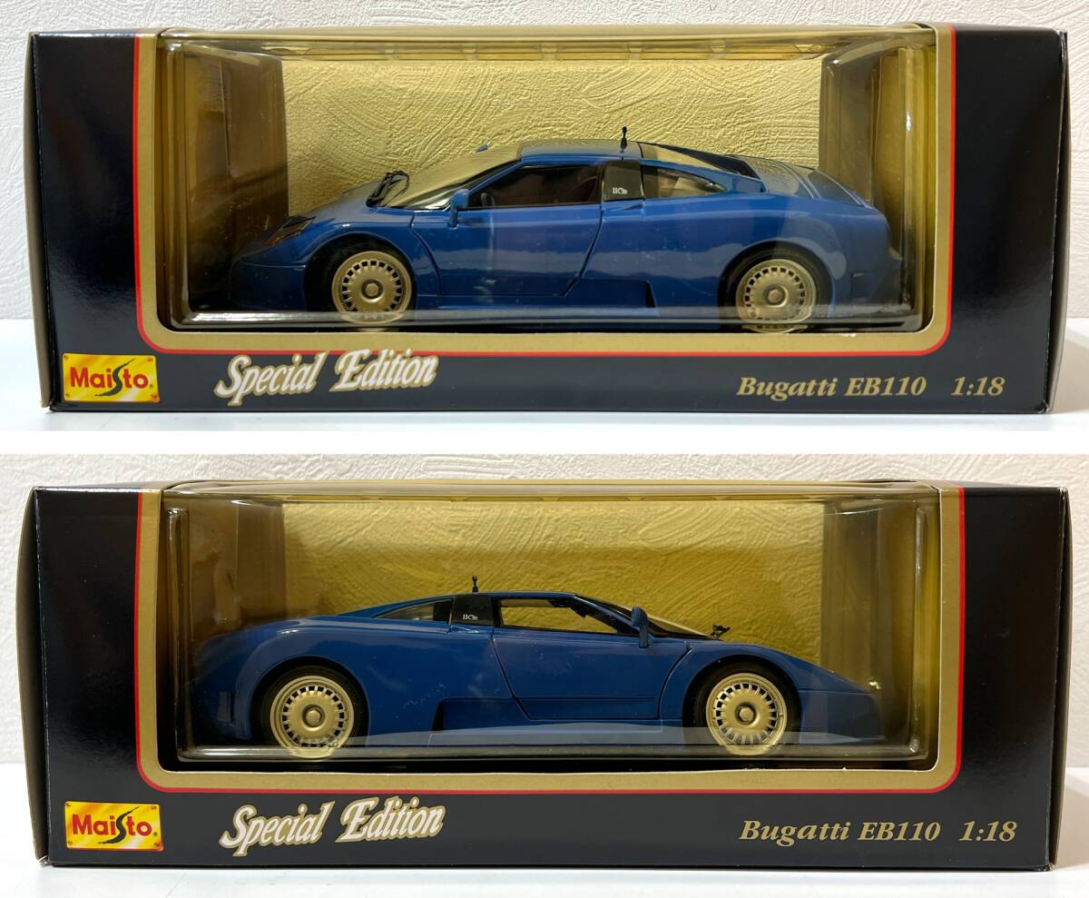 ☆ Maisto マイスト 1/18 BUGATTI ブガッティ EB110 (1992) Special Edition ダイキャストモデル 管HFAの画像2