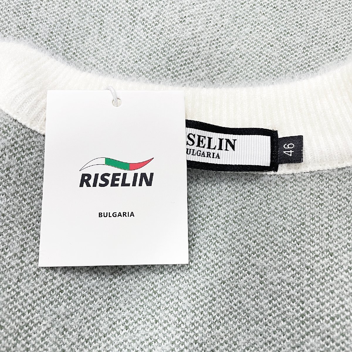 最高峰ヨーロッパ製※定価5万◆ブルガリア発※RISELIN セーター ニット ミンク/カシミヤ混 快適 防寒 柔らかい お洒落 秋冬 XL/50サイズ_画像7